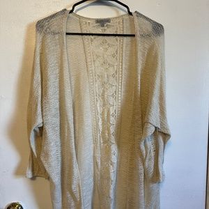 Cream colored cardigan
